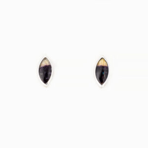 Blue John Stud Earrings Marquise Design RPBS655