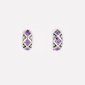 Blue John Hoop Earrings-Celtic Design-CWSE2023