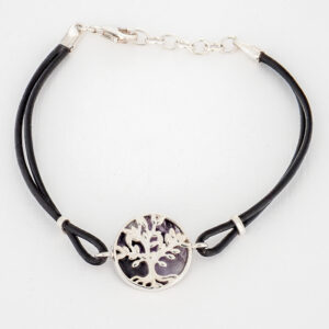 Blue John Bracelet-Overlay Design-Tree of Life-CWSB1141