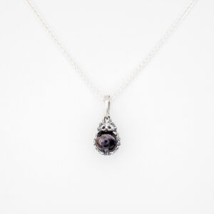 Sterling Silver and Blue John Hedgehog Pendant small - CWSP3356C
