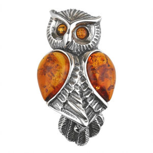 Amber Pendant-Owl-L060281
