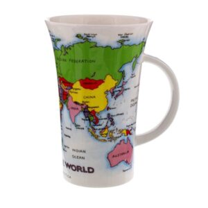 Dunoon-Glencoe Shape Mug-Map of The World