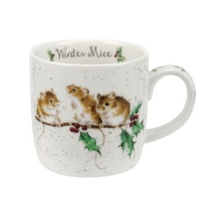 Wrendale Mug-Christmas-Winter Mice