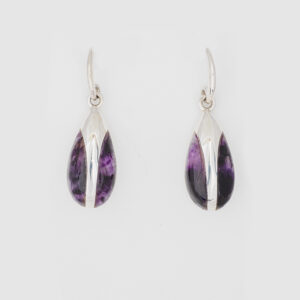 Sterling Silver Blue John Peardrop - drop earrings - CWSE2016