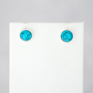 STERLING SILVER STUD EARRING - TURQUOISE - STUD3