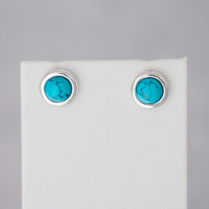 STERLING SILVER STUD EARRING - TURQUOISE - STUD6